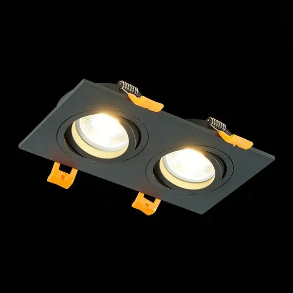 ST LUCE ST251.408.02 Светильник встраиваемый. Черный GU10 2*50W  IP20 L170xW92xH27 220V Без ламп, изображение 3