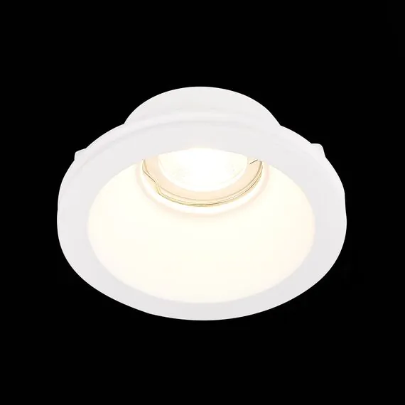 ST LUCE ST254.308.01 Светильник встраиваемый. из гипса Белый GU10 1*50W  IP20 D120xH50 180-240V Без ламп, изображение 3