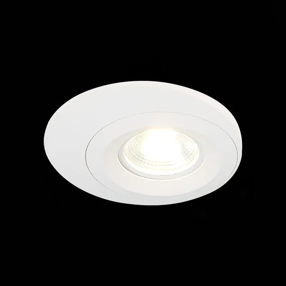 ST LUCE ST216.508.01 Светильник встраиваемый. Белый GU10 1*7W IP20 D100xH23 220V Без ламп, изображение 3