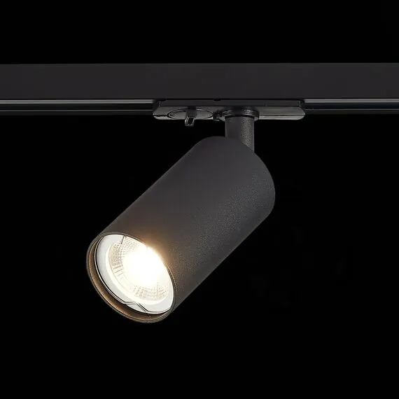 ST LUCE ST300.406.01 Светильник трековый Черный GU10 1*50W  IP20 L100xW54xH142 220V Без ламп, изображение 3