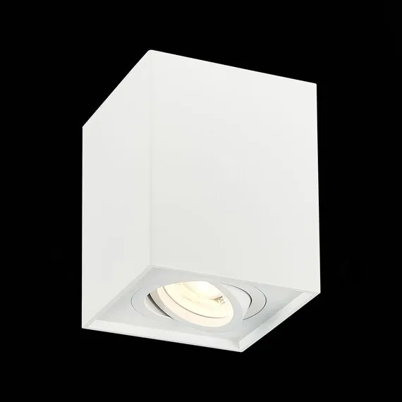 ST LUCE ST109.507.01 Светильник потолочный Белый GU10 1*50W  L100xW100xH123 220V Без ламп, изображение 2