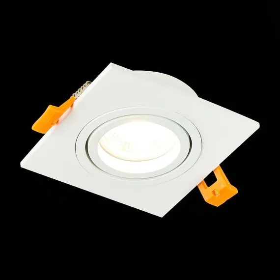 ST LUCE ST251.508.01 Светильник встраиваемый. Белый GU10 1*50W  IP20 L92xW92xH27 220V Без ламп, изображение 3