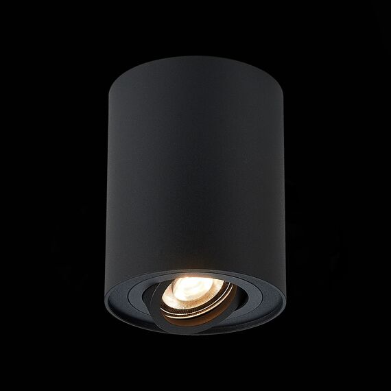 ST LUCE ST108.417.01 Светильник потолочный Черный GU10 1*50W  IP20 D98xH124 220V Без ламп, изображение 2