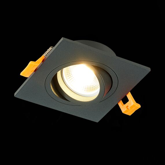 ST LUCE ST251.408.01 Светильник встраиваемый. Черный GU10 1*50W  IP20 L92xW92xH27 220V Без ламп, изображение 3