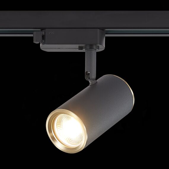 ST LUCE ST301.436.01 Светильник трековый Черный GU10 1*50W L104xW54xH111 220V Без ламп, изображение 4
