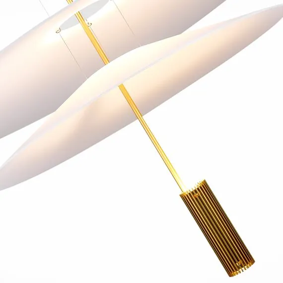 ST LUCE SL6101.223.01 Люстра подвесная ST-Luce Золотистый/Белый LED 1*15W 3000K, изображение 3