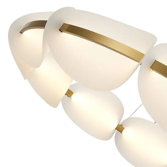 ST LUCE SL1304.203.65 Люстра подвесная ST-Luce Золотистый/Белый LED 1*65W 3000K, изображение 3