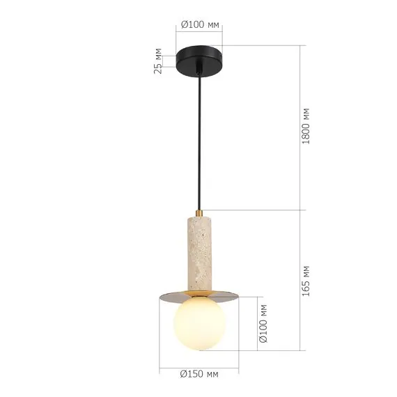 ST LUCE SL1194.303.01 Светильник подвесной ST-Luce латунь/белый G9 1*5W 4000K, изображение 5