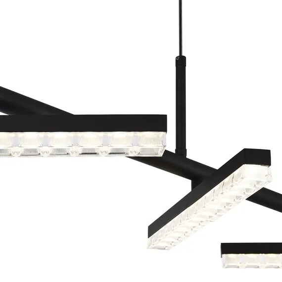 ST LUCE SL1018.403.04 Светильник подвесной ST-Luce черный/прозрачный LED 4*32W 4000K, изображение 6