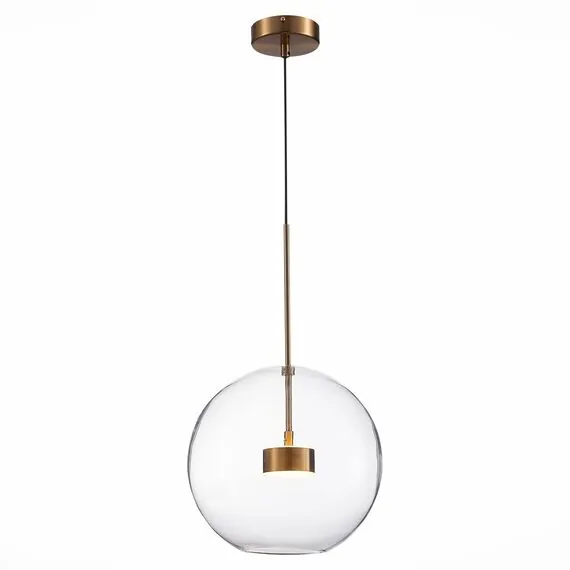 ST LUCE SL1133.223.01 Светильник подвесной ST-Luce Латунь/Прозрачный LED 1*14W 3000K, изображение 2