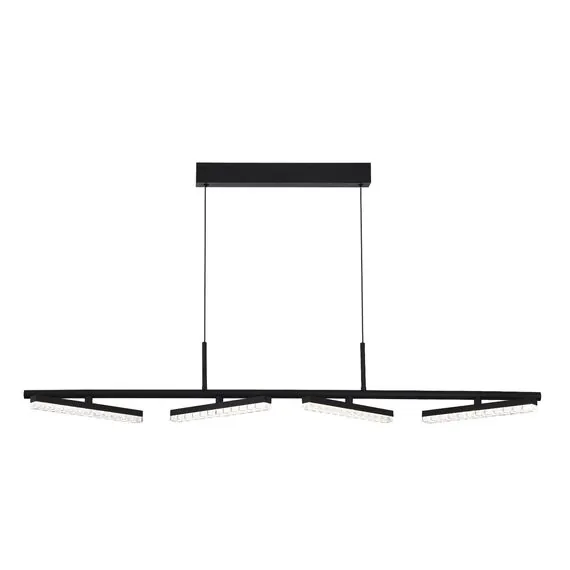 ST LUCE SL1018.403.04 Светильник подвесной ST-Luce черный/прозрачный LED 4*32W 4000K, изображение 8