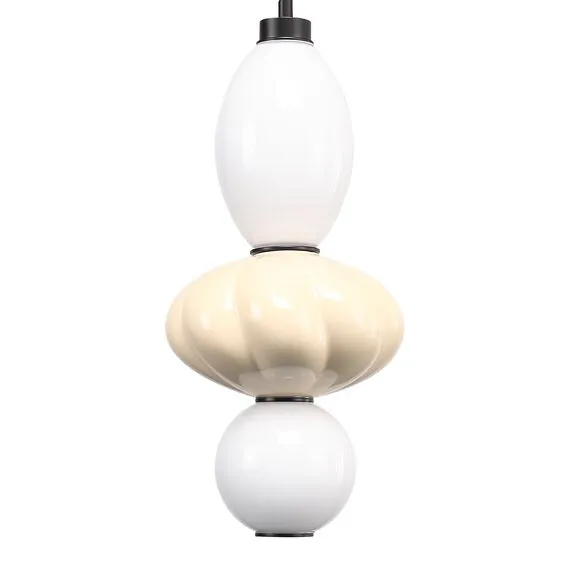 ST LUCE SL6134.413.01 Светильник подвесной ST-Luce черный/желтый, опаловый LED 1*18W 3000K, изображение 3