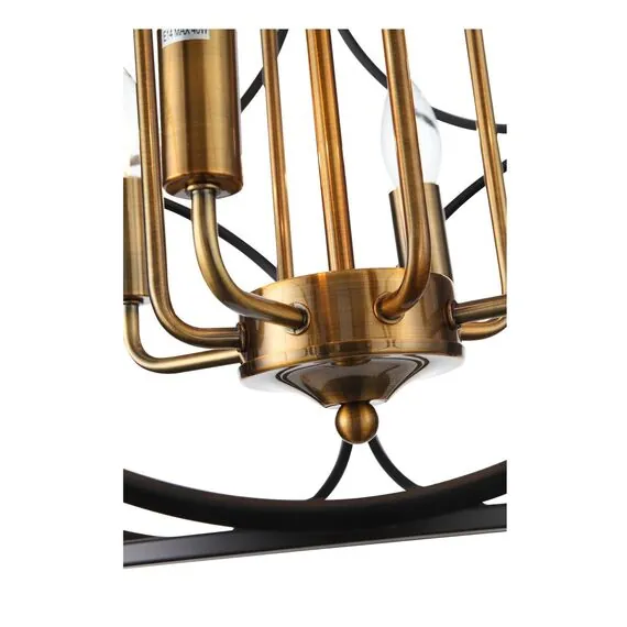 ST LUCE SL1012.423.08 Светильник подвесной ST-Luce Золотистый/Черный E14 8*40W, изображение 3