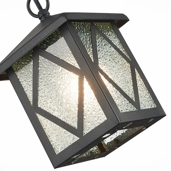 ST LUCE SL084.403.01 Светильник уличный подвесной ST-Luce Черный/Черный, Прозрачный E27 1*60W, изображение 3