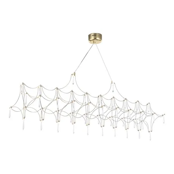 ST LUCE SL6603.203.23 Светильник подвесной ST-Luce Золотистый/Прозрачный LED 1*23W 4000K, изображение 3