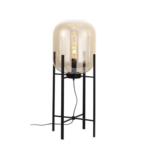 ST LUCE SL1050.515.01 Торшер ST-Luce Черный/Коньячный E27 1*40W (из 2-х коробок), изображение 2