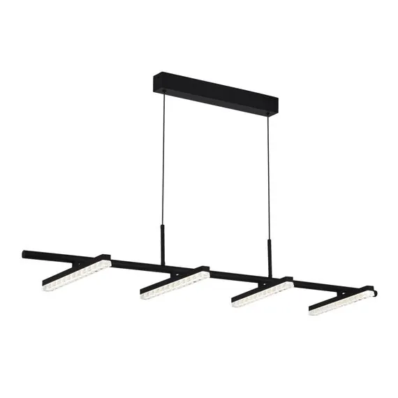 ST LUCE SL1018.403.04 Светильник подвесной ST-Luce черный/прозрачный LED 4*32W 4000K, изображение 4