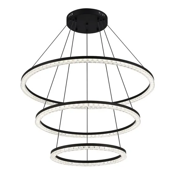 ST LUCE SL1018.403.03 Светильник подвесной ST-Luce черный/прозрачный LED 3*130W 4000K, изображение 3