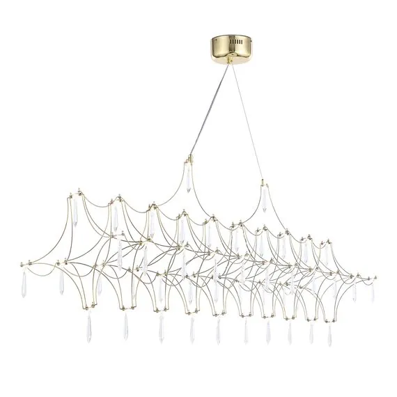 ST LUCE SL6603.203.23 Светильник подвесной ST-Luce Золотистый/Прозрачный LED 1*23W 4000K, изображение 9