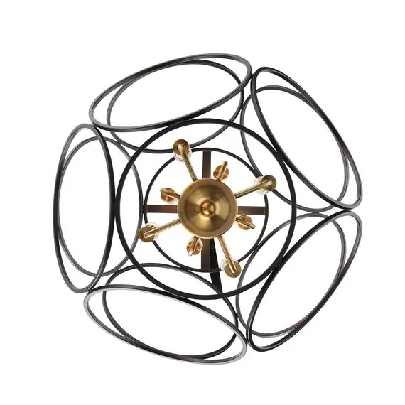 ST LUCE SL1012.423.08 Светильник подвесной ST-Luce Золотистый/Черный E14 8*40W, изображение 6