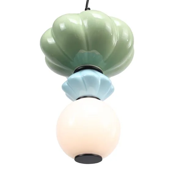 ST LUCE SL6134.403.01 Светильник подвесной ST-Luce черный/зелёный, синий, опаловый LED 1*8W 3000K, изображение 3