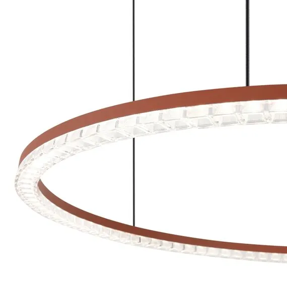 ST LUCE SL1018.603.01 Светильник подвесной ST-Luce терракотовый/прозрачный LED 1*65W 4000K, изображение 4
