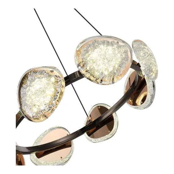 ST LUCE SL6018.203.64 Светильник подвесной ST-Luce Черный/Золотистый LED 1*64W 4000K, изображение 3