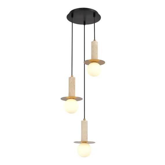 ST LUCE SL1194.303.03 Светильник подвесной ST-Luce латунь/белый G9 3*5W 4000K, изображение 3
