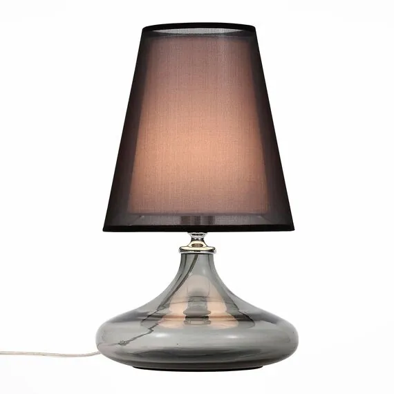 ST LUCE SL974.404.01 Прикроватная лампа ST-Luce Хром, Дымчатый/Черный, Белый E27 1*60W, изображение 2