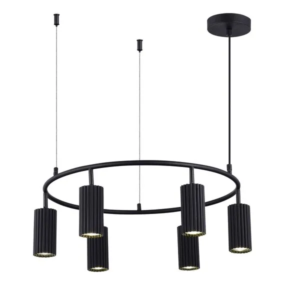 ST LUCE SL1213.403.06 Светильник подвесной ST-Luce Черный/Черный GU10 6*5W 4000K, изображение 2