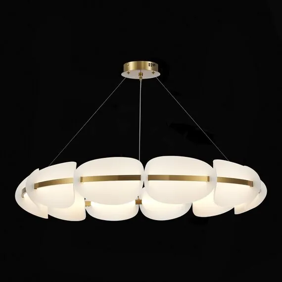 ST LUCE SL1304.203.65 Люстра подвесная ST-Luce Золотистый/Белый LED 1*65W 3000K, изображение 4