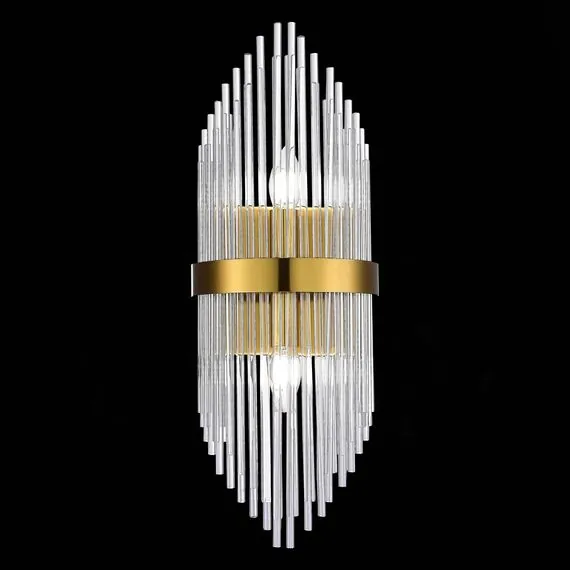 ST LUCE SL1178.201.02 Бра ST-Luce Золотистый/Золотистый, Прозрачный E14 2*40W, изображение 3