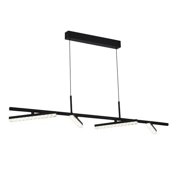 ST LUCE SL1018.403.04 Светильник подвесной ST-Luce черный/прозрачный LED 4*32W 4000K, изображение 3