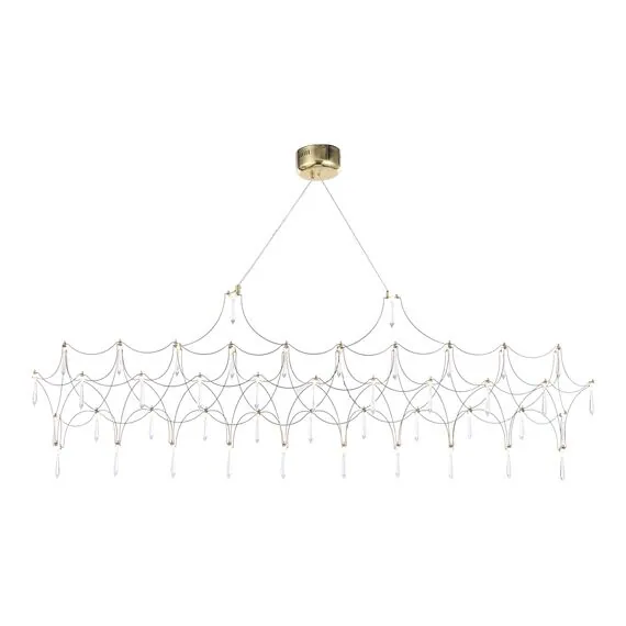 ST LUCE SL6603.203.23 Светильник подвесной ST-Luce Золотистый/Прозрачный LED 1*23W 4000K, изображение 2