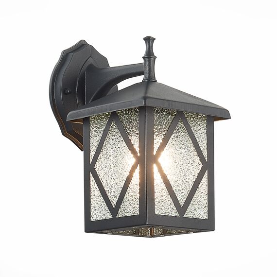ST LUCE SL084.411.01 Светильник уличный настенный ST-Luce Черный/Черный, Прозрачный E27 1*60W, изображение 2