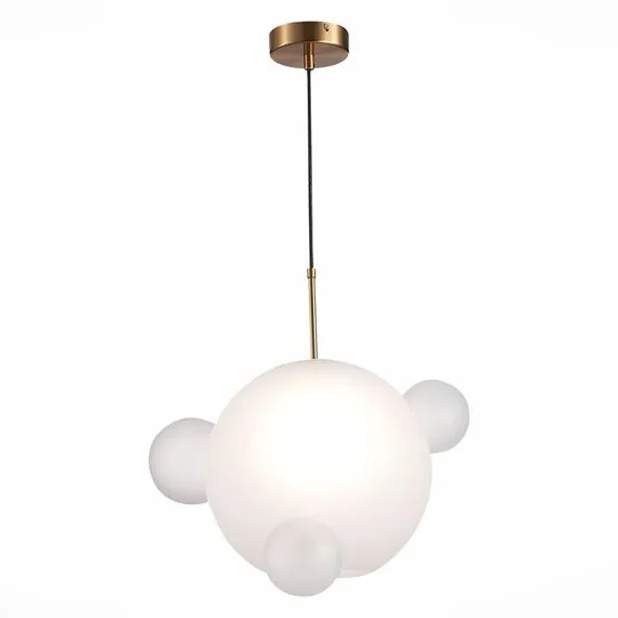 ST LUCE SL1133.503.01 Светильник подвесной ST-Luce Латунь/Белый E27 1*60W, изображение 2