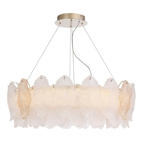 ST LUCE SL6135.223.01 Светильник подвесной ST-Luce золото/прозрачный, янтарный LED 1*56W 3000K, изображение 2