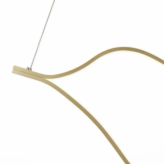 ST LUCE SL6106.203.45 Светильник подвесной ST-Luce Золотистый/Белый LED 1*45W 4000K, изображение 3