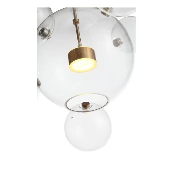 ST LUCE SL1133.213.01 Светильник подвесной ST-Luce Латунь/Прозрачный LED 1*14W 3000K, изображение 3