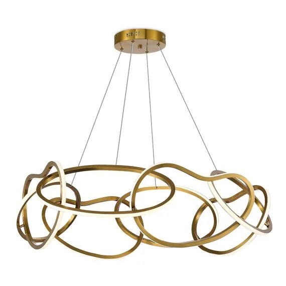 ST LUCE SL6505.203.84 Светильник подвесной ST-Luce Золотистый/Золотистый LED 1*84W 4000K, изображение 2