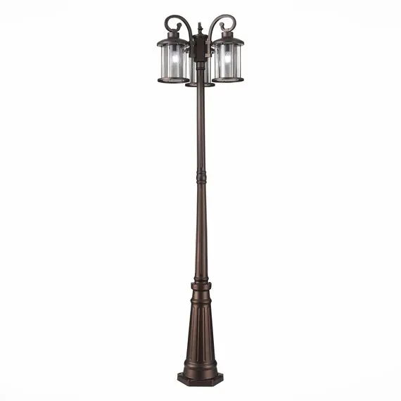 ST LUCE SL080.425.03 Светильник уличный наземный ST-Luce Темный кофе/Прозрачный, Темный кофе E27 3*100W, изображение 2