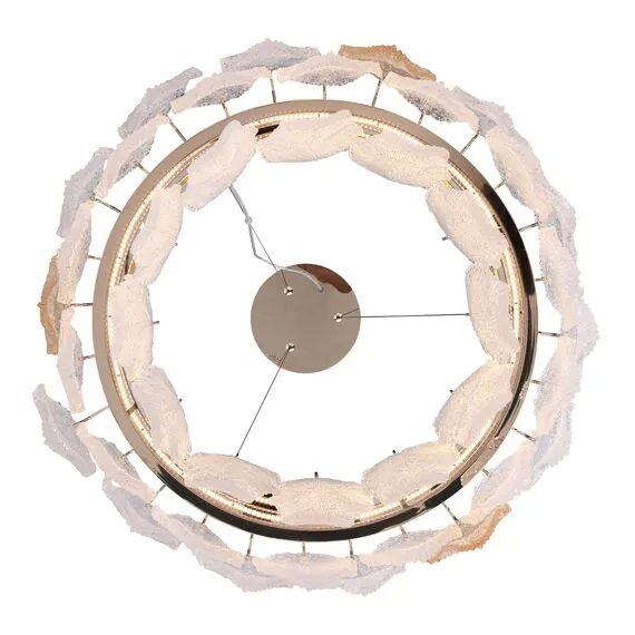 ST LUCE SL6135.213.01 Светильник подвесной ST-Luce золото/прозрачный, янтарный LED 1*42W 3000K, изображение 4