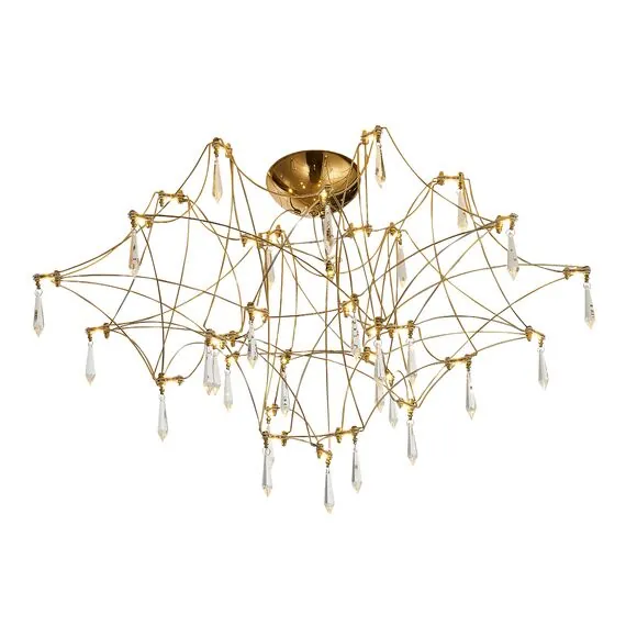 ST LUCE SL6601.202.78 Светильник потолочный ST-Luce Золотистый/Прозрачный LED 78*0,35W 3000K
