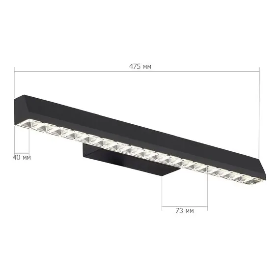ST LUCE SL1018.401.01 Светильник настенный ST-Luce черный/прозрачный LED 1*11W 4000K, изображение 7
