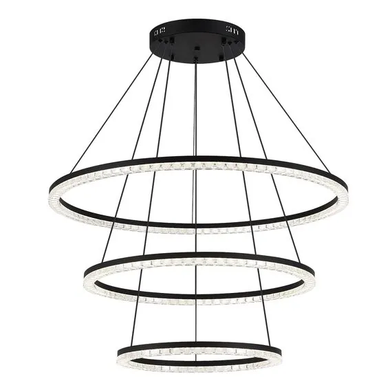 ST LUCE SL1018.403.03 Светильник подвесной ST-Luce черный/прозрачный LED 3*130W 4000K, изображение 6