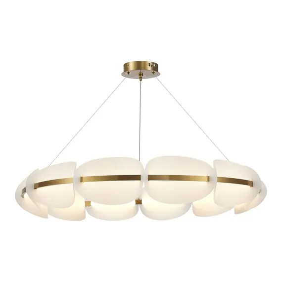 ST LUCE SL1304.203.65 Люстра подвесная ST-Luce Золотистый/Белый LED 1*65W 3000K, изображение 2