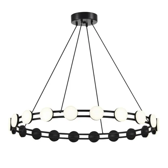 ST LUCE SL6610.403.20 Светильник подвесной ST-Luce черный/белый LED 1*40W 4000K