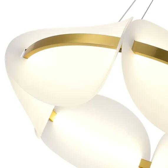 ST LUCE SL1304.203.45 Люстра подвесная ST-Luce Золотистый/Белый LED 1*45W 3000K, изображение 3
