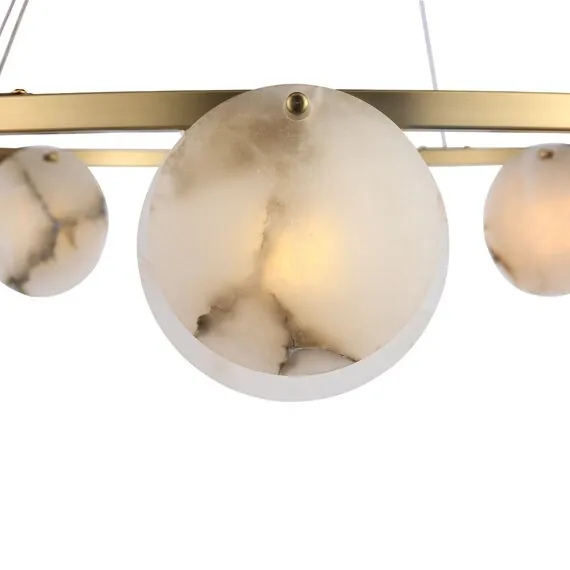 ST LUCE SL1520.303.08 Светильник подвесной ST-Luce Латунь/Алебастр G9 8*5W 4000K, изображение 7