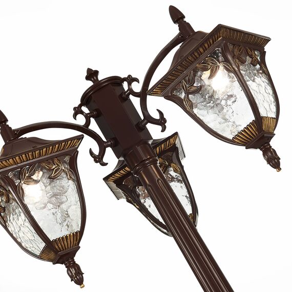 ST LUCE SL083.705.03 Светильник уличный наземный ST-Luce Кофейный/Кофейный, Прозрачный E27 3*60W, изображение 7